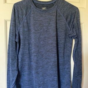 Champion Women's Heathered Long Sleeve Tee in Blue